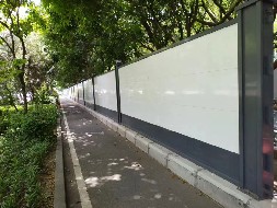 科技园施工有序推进，旭东钢结构围挡守护文明颜值