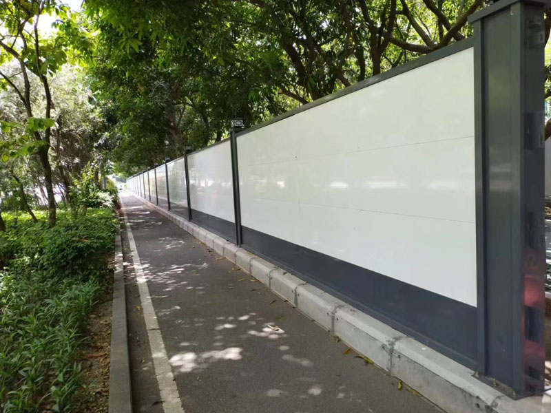 科技园施工有序推进，旭东钢结构围挡守护文明颜值